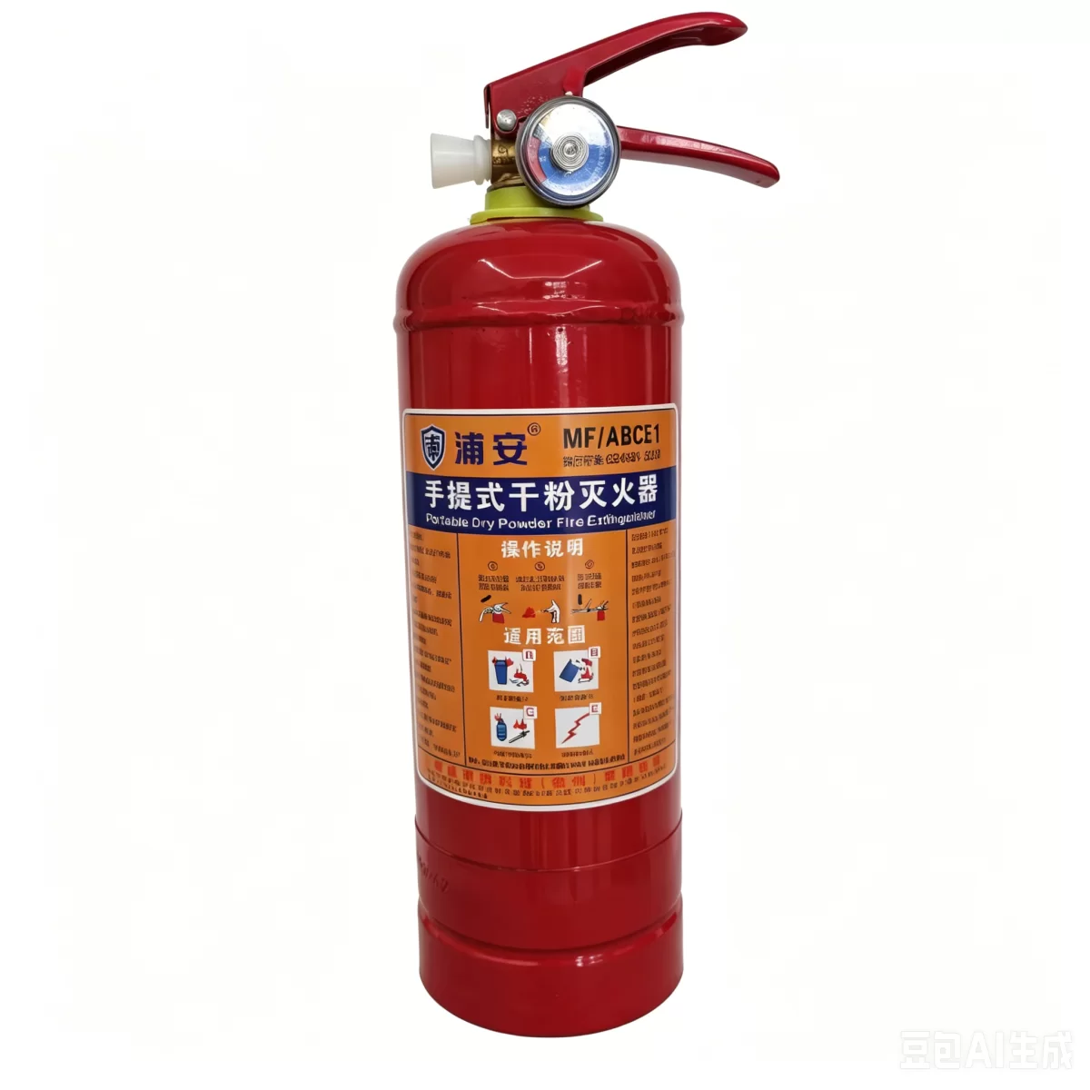 1kg Portable Dry Powder Fire Extinguisher – Compact Home & Car Fire Safety Essential
